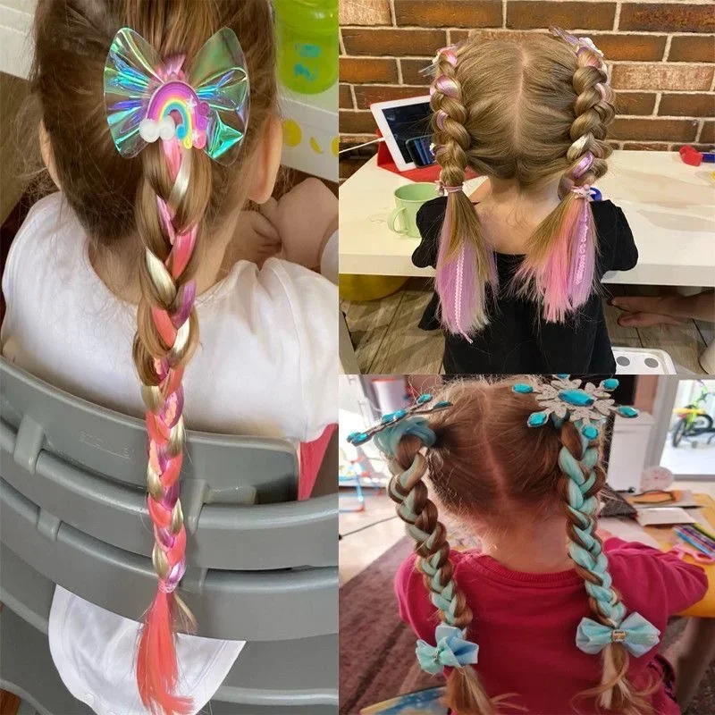 Accesorios de pelo unicornio con lentejuelas y purpurina para niñas - imagen 2