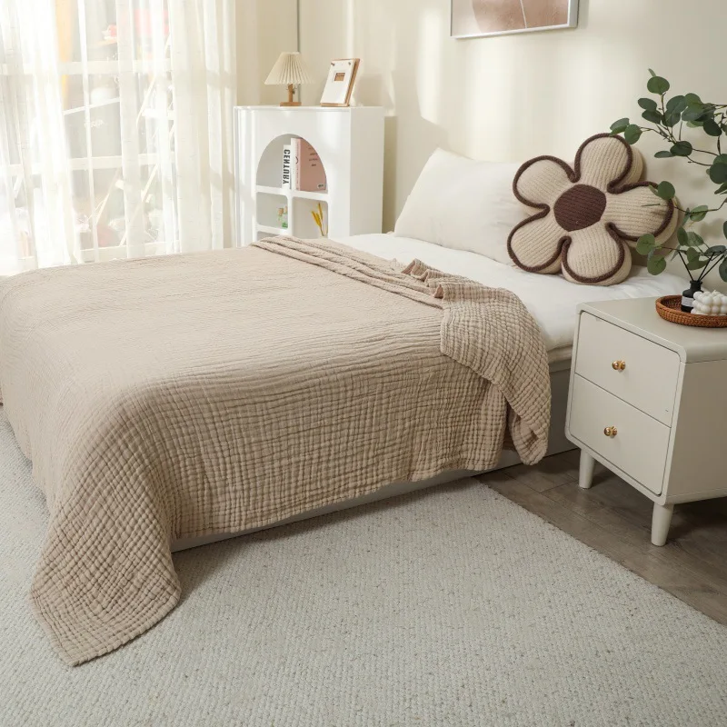 Manta de algodón suave para bebé, mantas de muselina de gasa de 6 capas de talla grande, ropa de cama para niños y adultos, colcha suave de verano, Toalla de baño envolvente - imagen 4