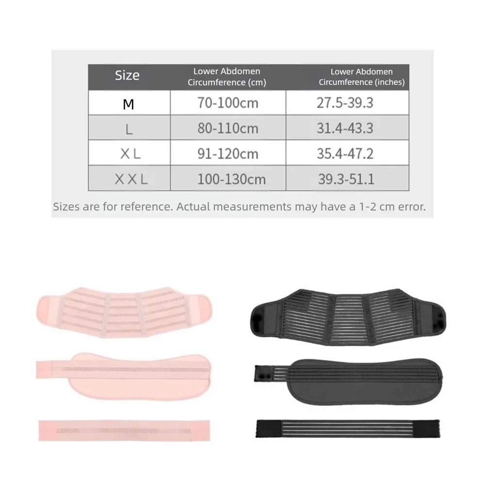 Un conjunto de bandas para el vientre de maternidad, suaves y transpirables, soporte adicional ajustable, cinturón para el embarazo, cinturón para el vientre para embarazo duradero y portátil - imagen 5