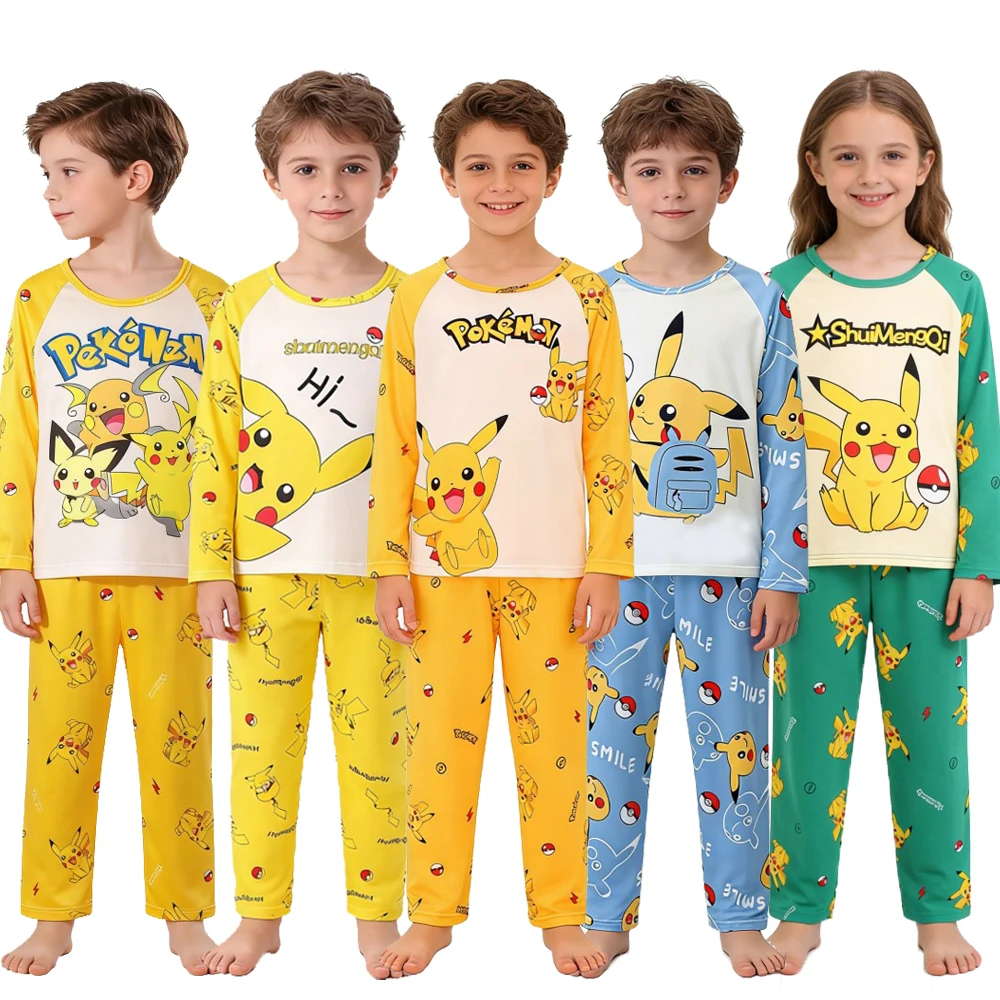 Pijama de Pikachu para niños – Pokémon manga larga suave y cómodo - imagen 2