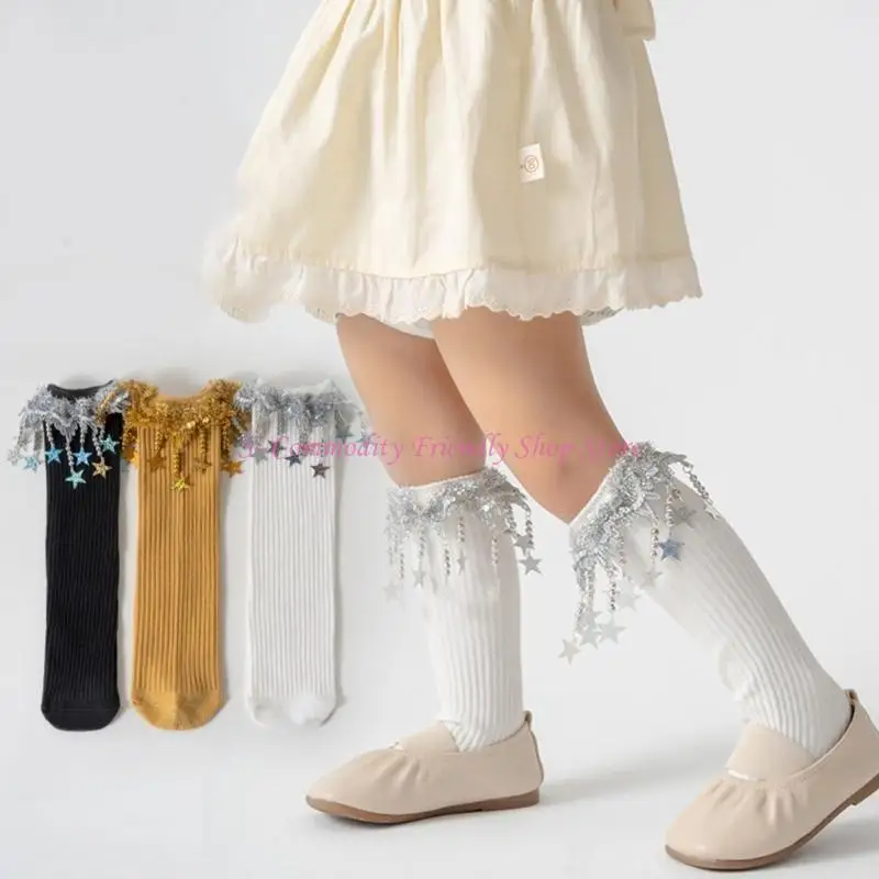 85AE calcetines calcetines hasta rodilla para niña estudiante hasta muslo calcetín pantorrilla - imagen 3