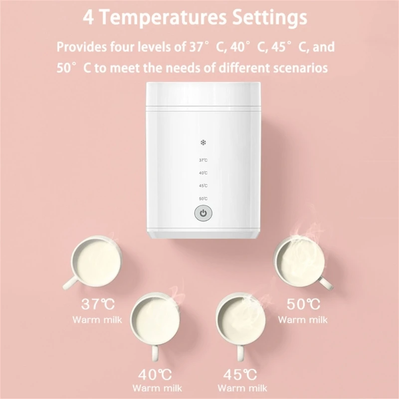 Calentador de biberones apto para viajes Calentador de leche alimentado por USB Calentamiento rápido y seguro - imagen 2