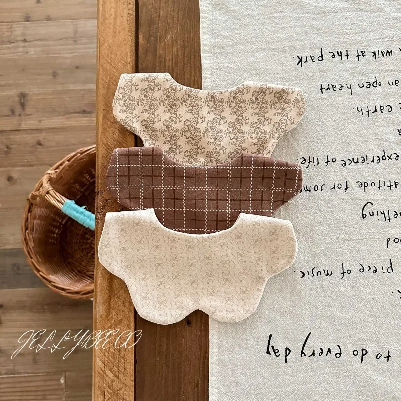 Baberos Bandana de algodón orgánico súper suaves para bebé, nuevo babero de baba de doble cara para niños y niñas, collar de dentición de moda coreana Ins 2025 - imagen 3