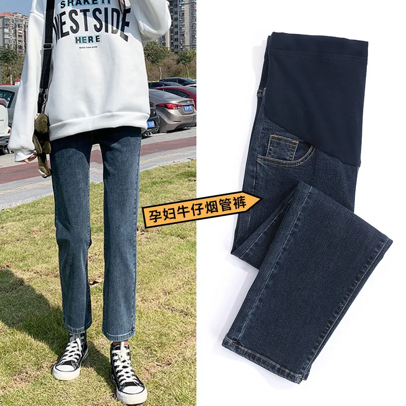 Pantalones de embarazo elásticos de cintura alta - varios colores - imagen 4
