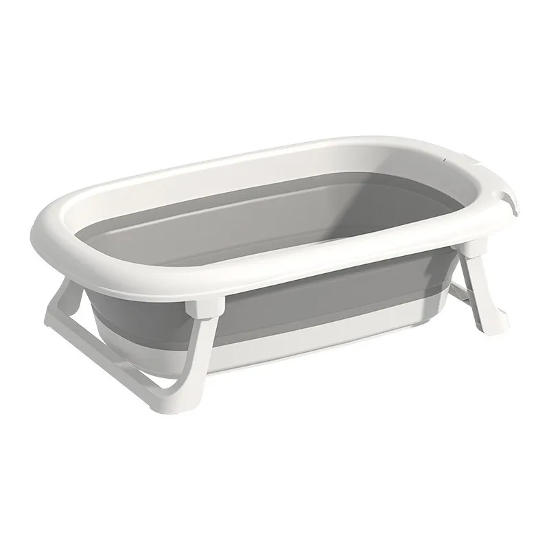 Lazychild-Juego de bañera plegable para bebé, ropa de bebé, lavadora, bañera para bebé, juego de seis piezas, caja de regalo, cosas para bebé, Babybad - imagen 5