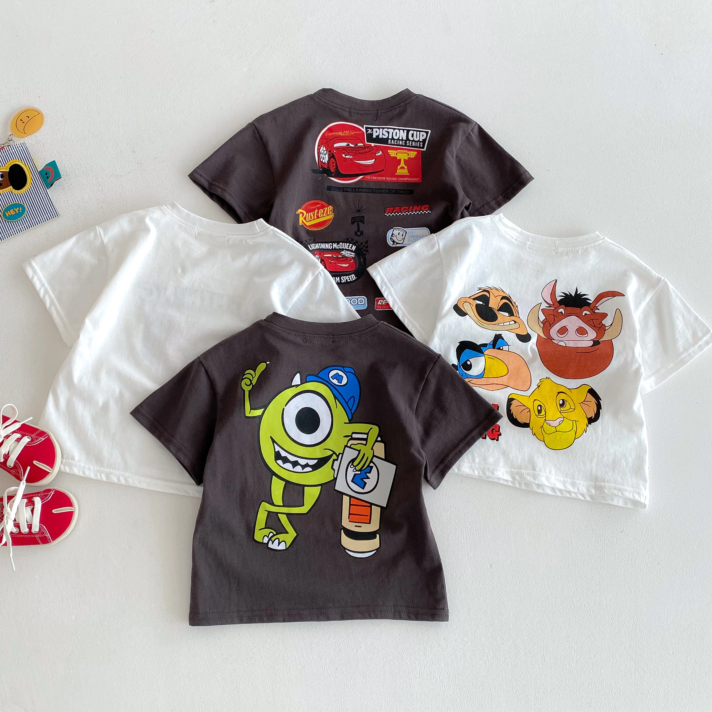 Camisetas con estampado del Rey León para niños, ropa de verano, camisetas de dibujos animados a la moda, camisetas de manga corta, disfraz informal para niños - imagen 2