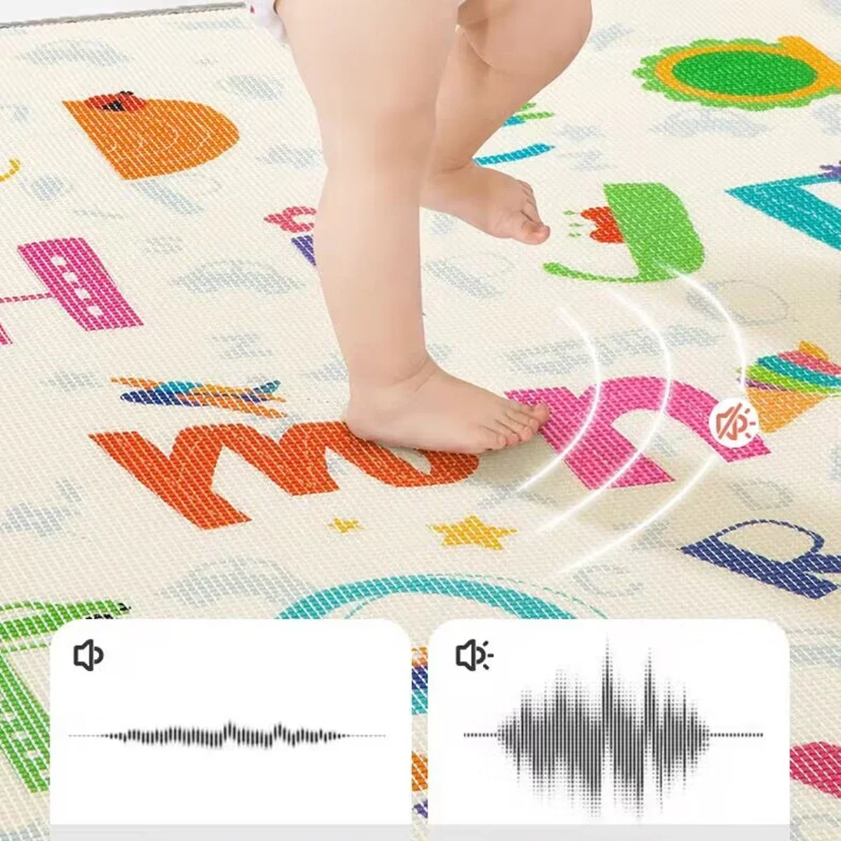 Alfombra de juego plegable gruesa para bebés con dibujos animados - imagen 5