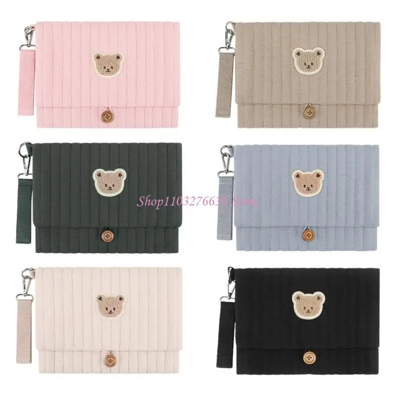 Organizador cochecitos bebés R6FD con múltiples bolsillos diseño plegable diseño pañales Fabrica acolchada para - imagen 2