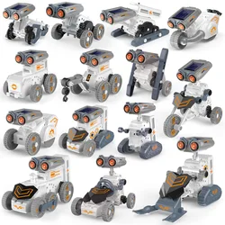 Robot Solar 14 en 1, rompecabezas, juguetes educativos DIY, Kit de experimentos científicos de construcción ensamblados para niños, Kits de Robot Solar