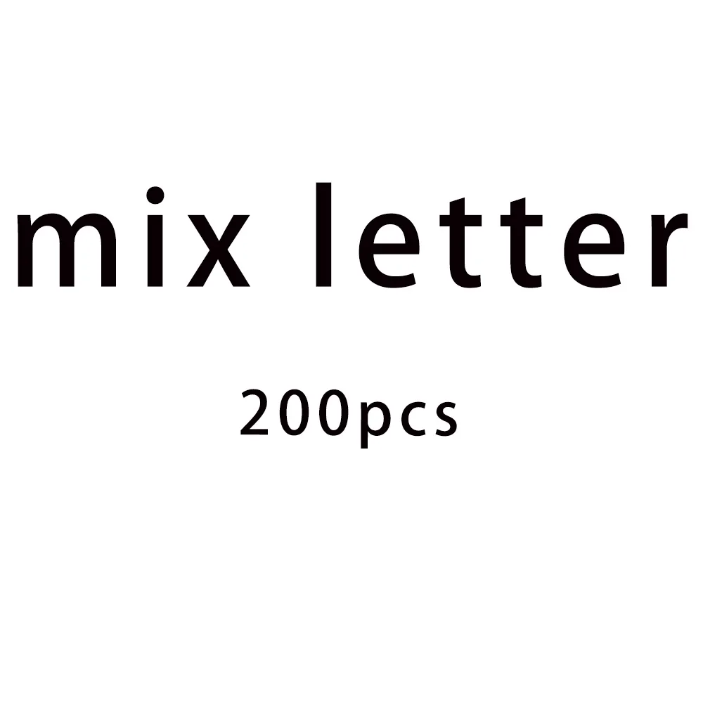 200pcs mix letter
