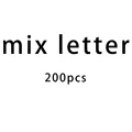 200pcs mix letter