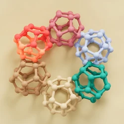 Bola de silicona para bebé, juguete de entrenamiento para masticar, mordedor de silicona, equipo para el cuidado del bebé, material de lactancia, 1 piezas