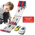 8 cars 4 tracks