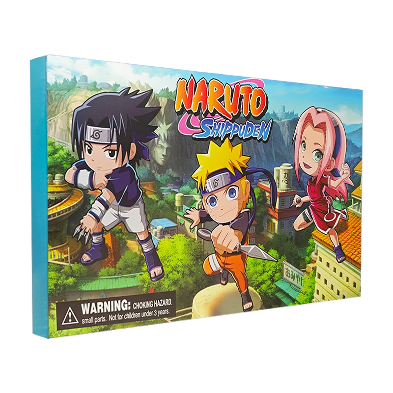 24 Uds. Calendario de Adviento de Anime figura de Naruto muñeca de acción Kakashi Sakura Itachi Gaara mini juego de juguetes niños caja de regalo de Navidad 2025 - imagen 2