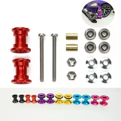 Piezas MINI 4WD de aleación de aluminio, rodillos dobles de 8-9mm, rodillos dobles de 12-13mm con goma y sin goma, modelo MJ