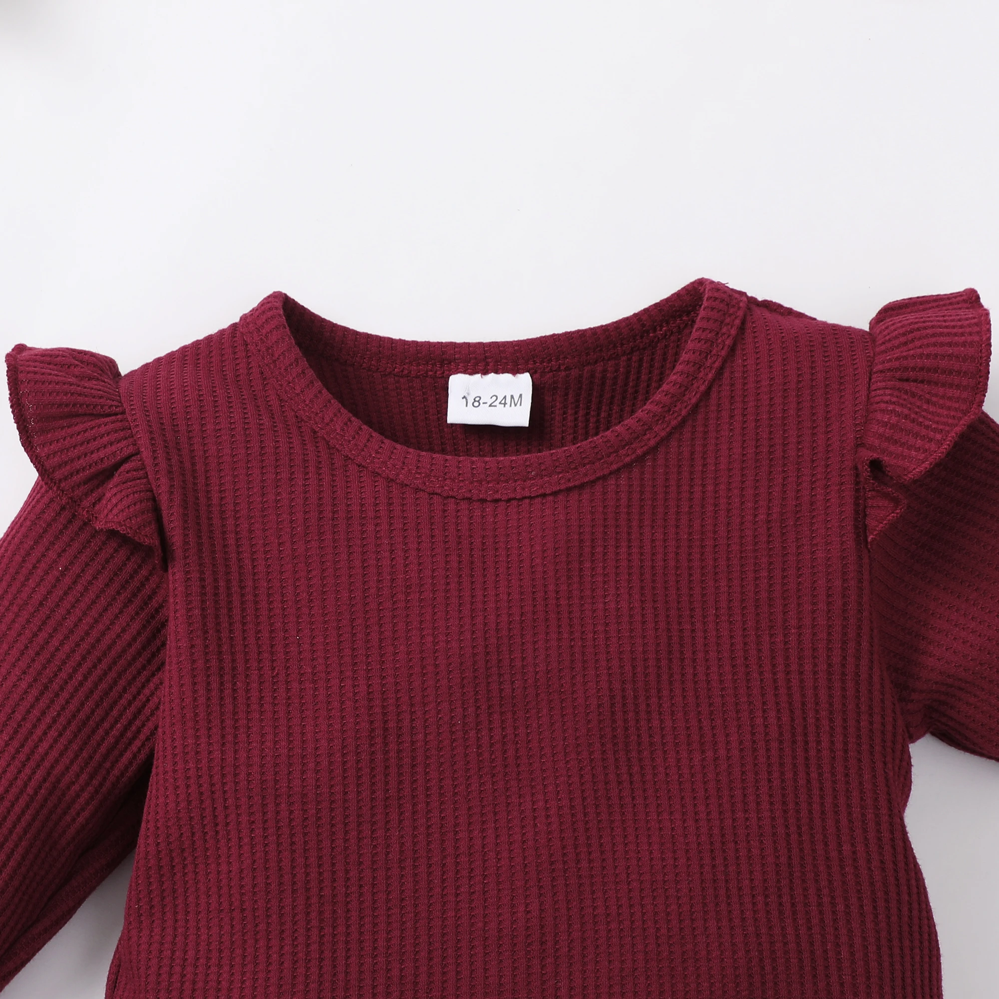 Conjunto de ropa para niña pequeña de 1 a 5 años, Top de manga larga, pantalones y diadema, traje de primavera para niña pequeña de 3 uds. - imagen 4