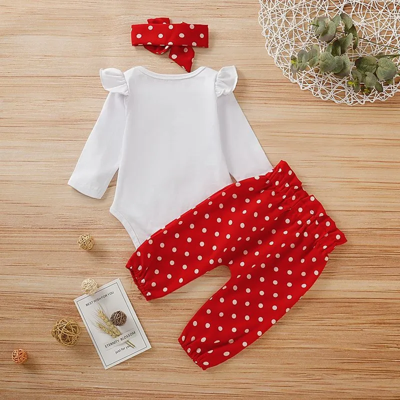Conjunto pelele corazón para bebé niña – Con diadema floral - imagen 3
