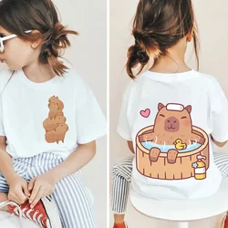 Camiseta infantil con capibara – Algodón suave reversible