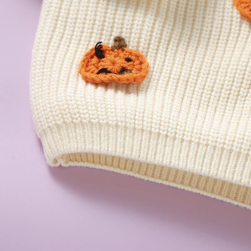 Jersey de punto infantil Halloween estampado calabaza - imagen 5