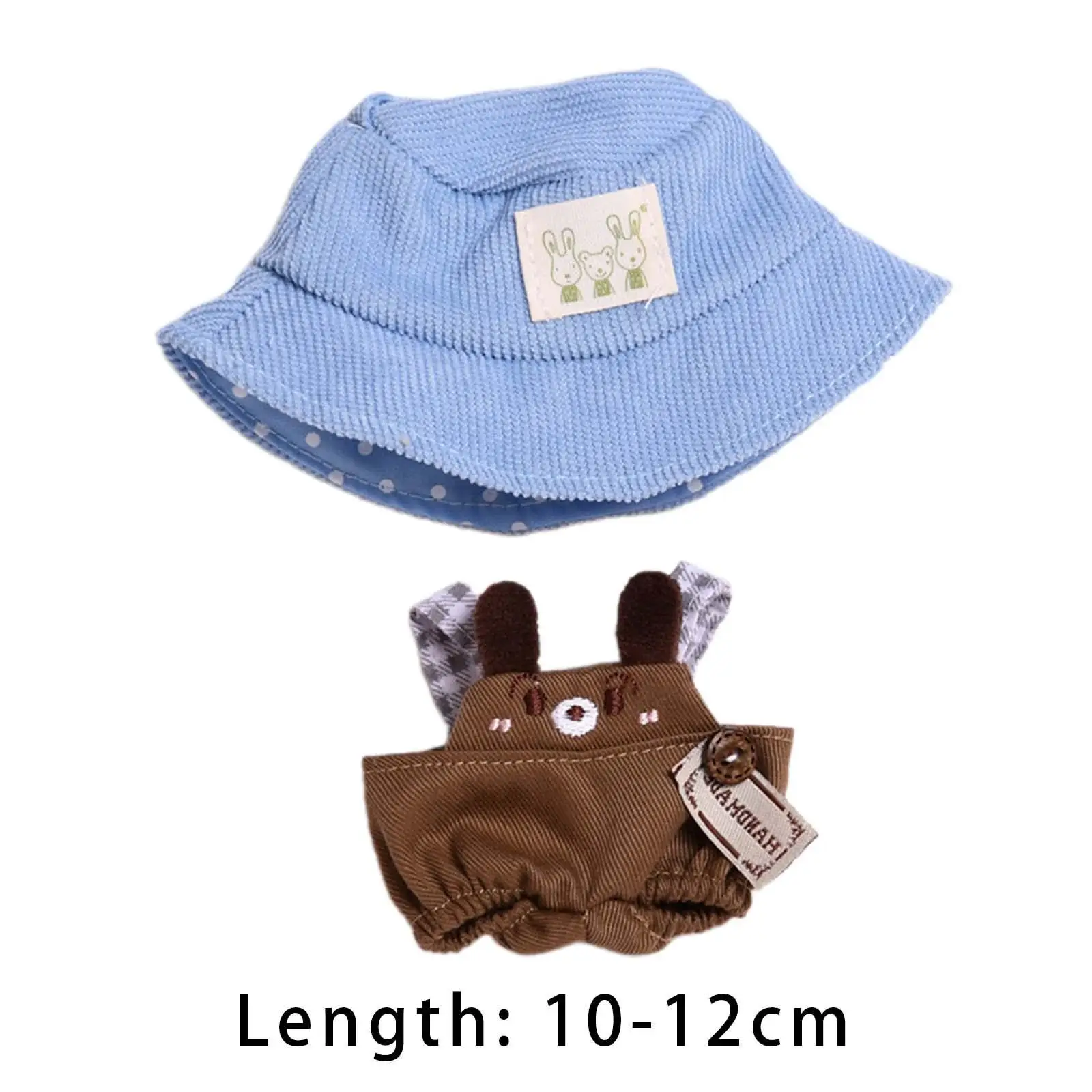 Plush Doll Clothes Handmade Pants and Hat for Gifts DIY Supplies Photo Props