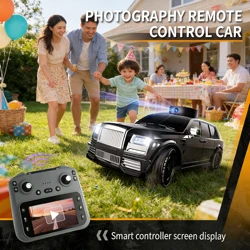 Coche teledirigido con cámara y pantalla LCD para niños