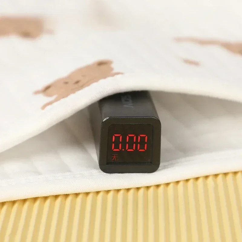 Manta de muselina suave y segura de algodón Kawaii para bebé, Toalla de baño con dibujos de animales, oso, dragón, pañal, ropa de cama - imagen 3