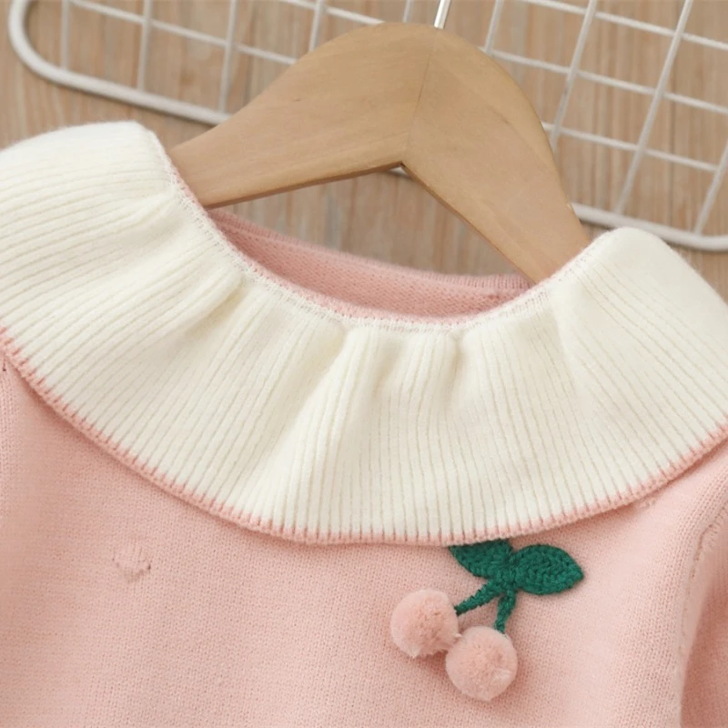 Vestidos de otoño para niña, nueva moda, ropa dulce para niña, suéter suave exquisito, vestido de princesa Dugu, nuevos vestidos diarios simples y elegantes - imagen 3