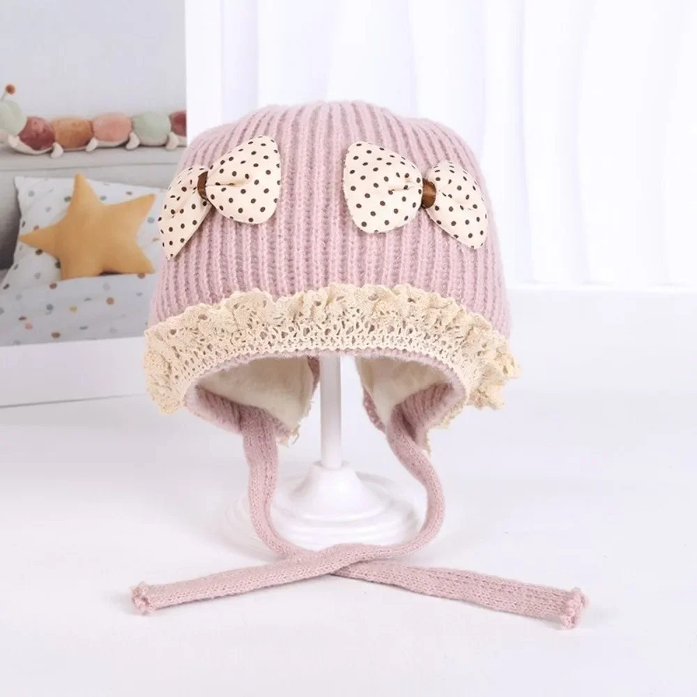 Lei Feng gorro de punto cálido con protección para oídos y pompón - imagen 2