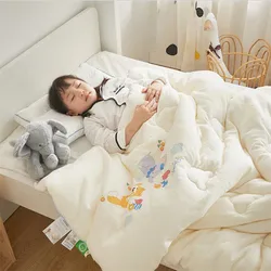 Edredón infantil de algodón con fibra de soja – Cálido para primavera e invierno
