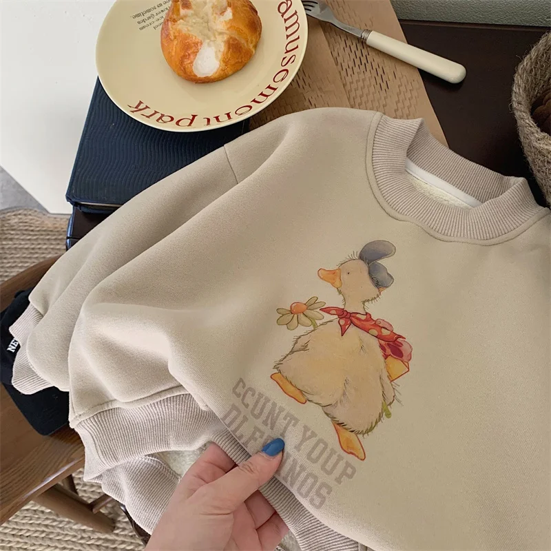Sudadera de felpa unisex para niños – Cálida y suave en invierno - imagen 3