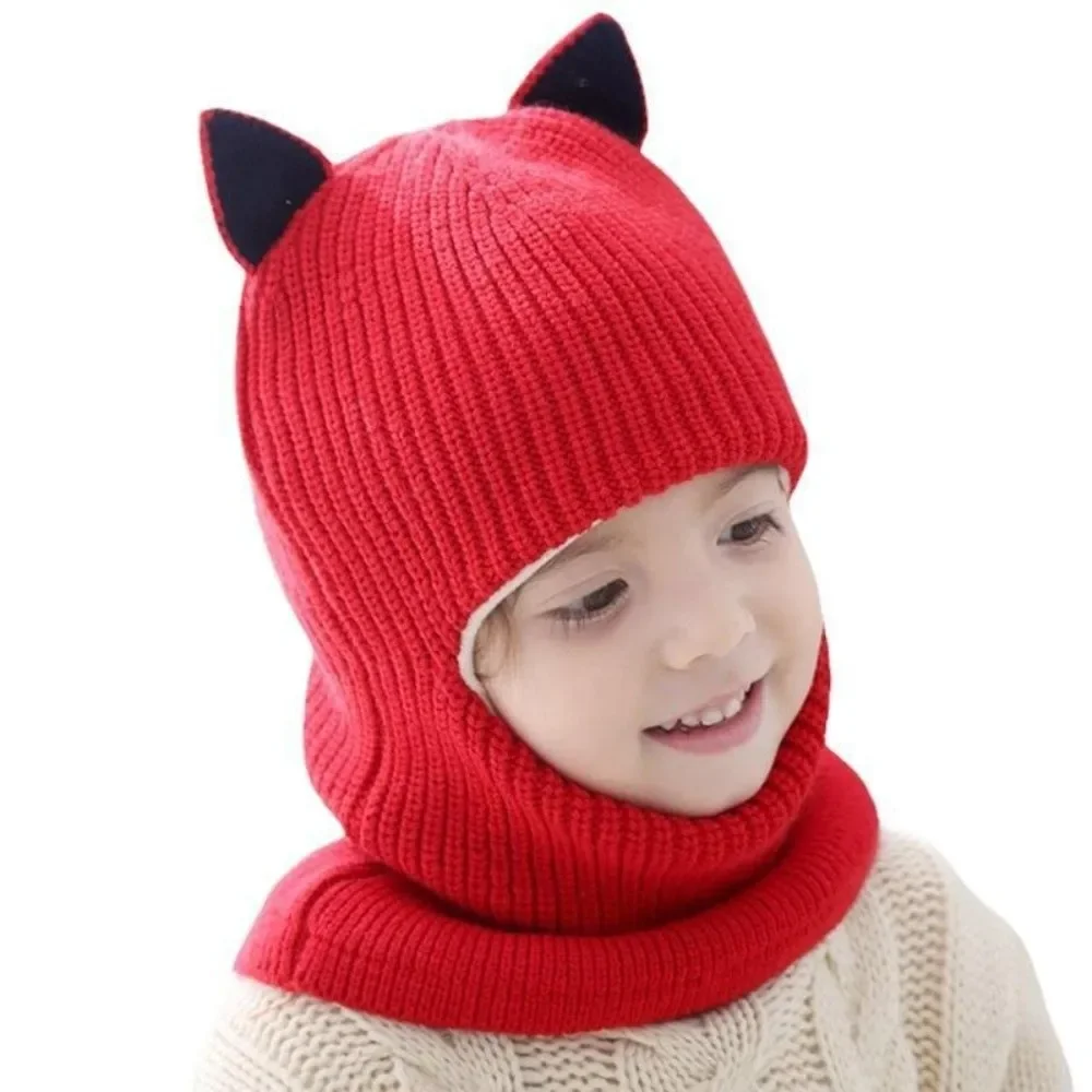 Pasamontañas de punto grueso para niños – Gorro cálido y suave - imagen 3