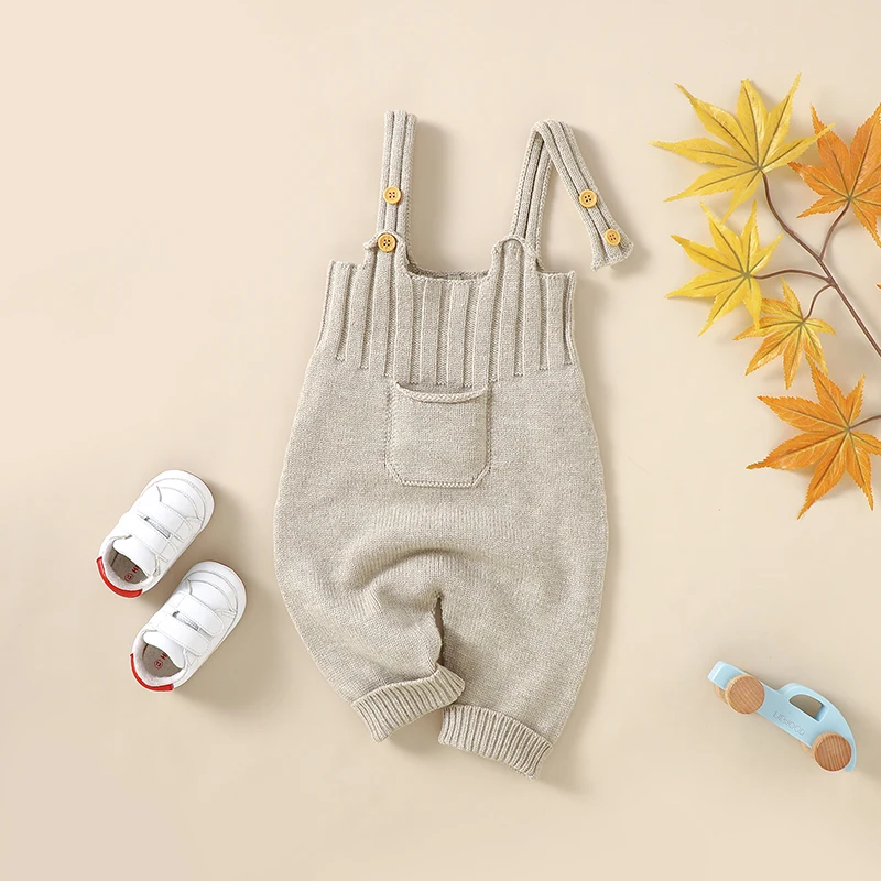 Peleles para bebé recién nacido, ropa a la moda sin mangas de punto liso para niños y niñas, monos con tirantes, disfraz de 0 a 18m, ropa para niños - imagen 2