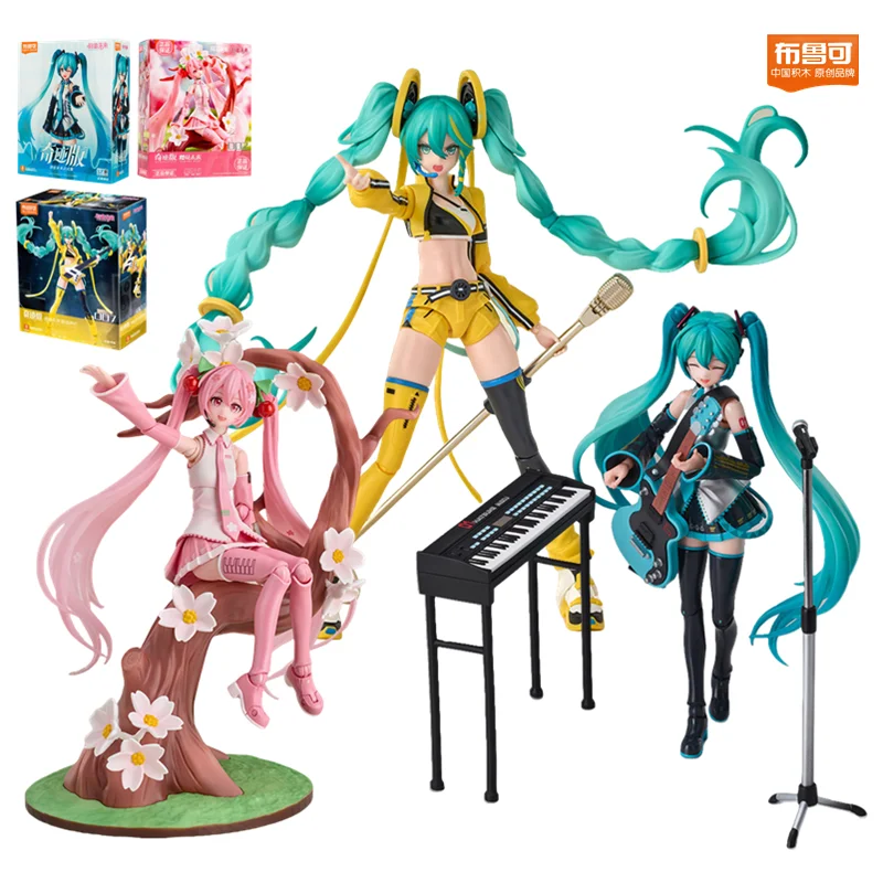Figura de acción de Hatsune Miku, proyecto de dibujos animados de Anime, figura de ensamblaje Arcade DlVA, edición milagrosa, juguete electrónico ensamblado para regalo para niños