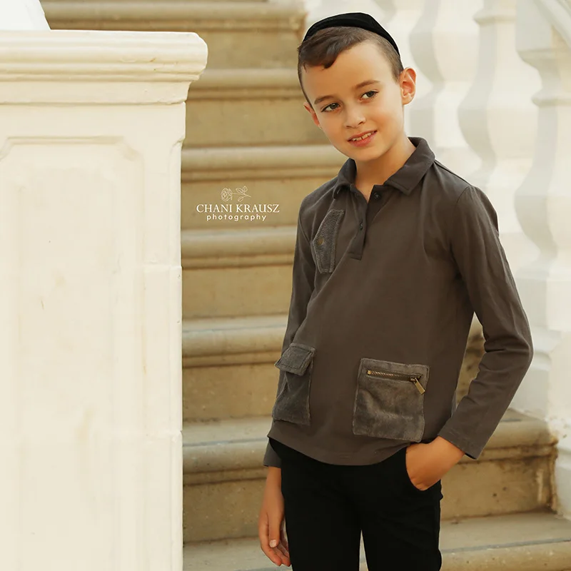 Conjunto infantil con bolsillos y cremalleras para otoño cómodo - imagen 3