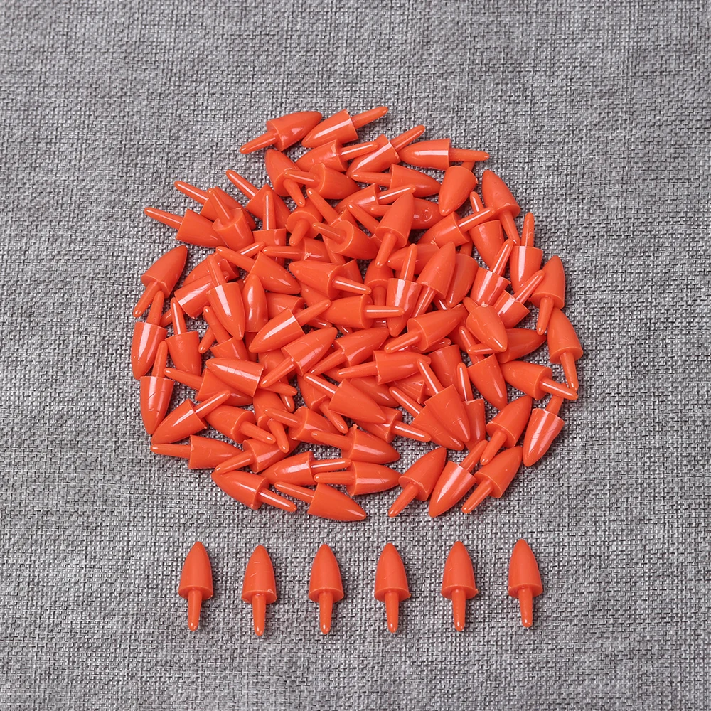 Muñeco de nieve de plástico de 100 piezas, muñeco de peluche de nariz roja, marionetas de animales, nariz de Papá Noel, accesorios de Juguetes - imagen 4