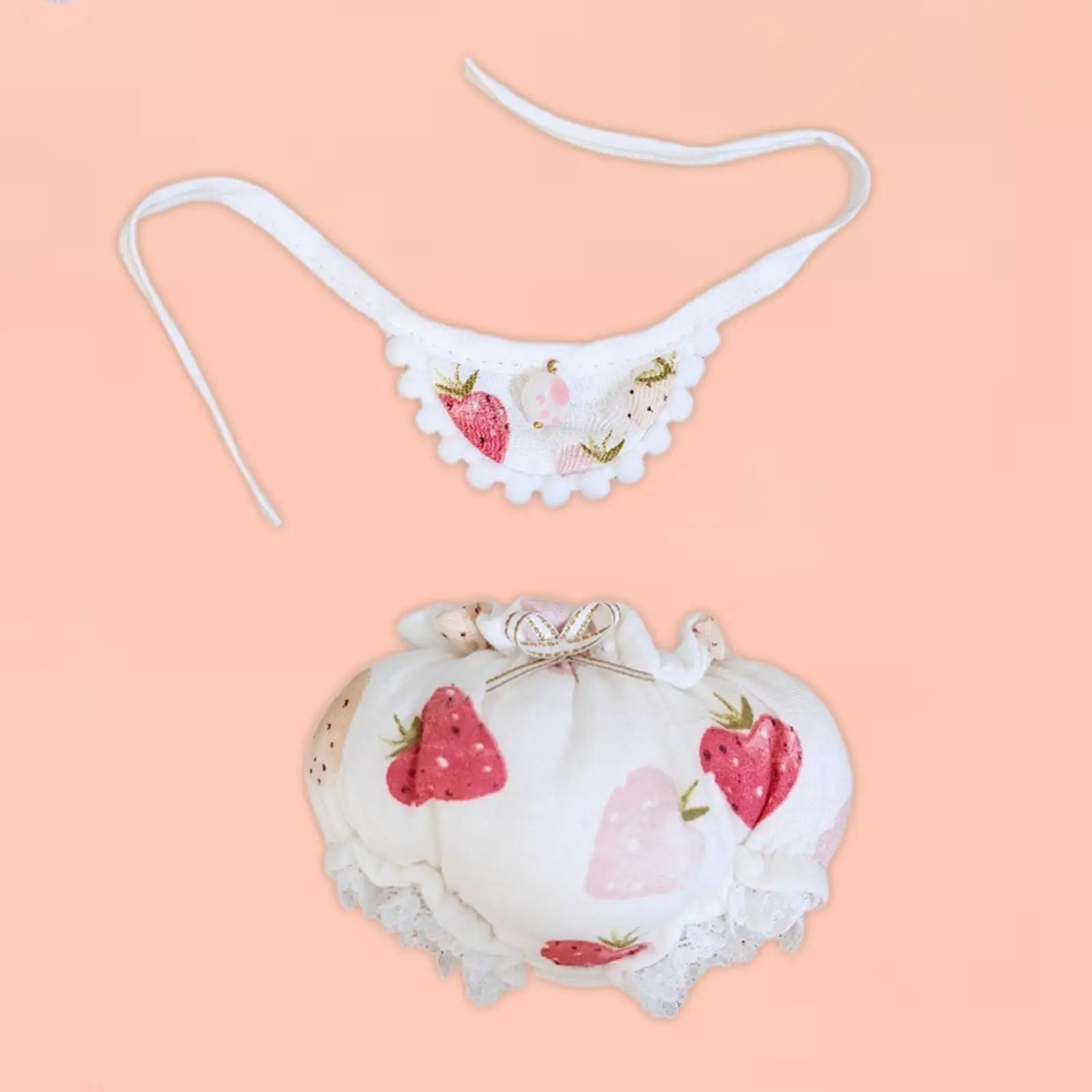 Doll Accessory Clothes Bib and Pants Lovely Fashion Doll Clothing Girls Gift