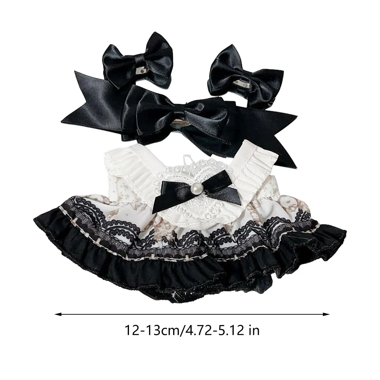Doll Clothes for 15cm Rabbit Plush Doll,Cartoon,Stylish DIY Costumes,Comfortable Dress up Bunny Stuffed Animals Dress