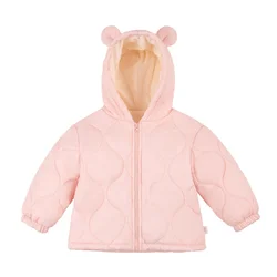 Parka infantil acolchada con capucha para el invierno