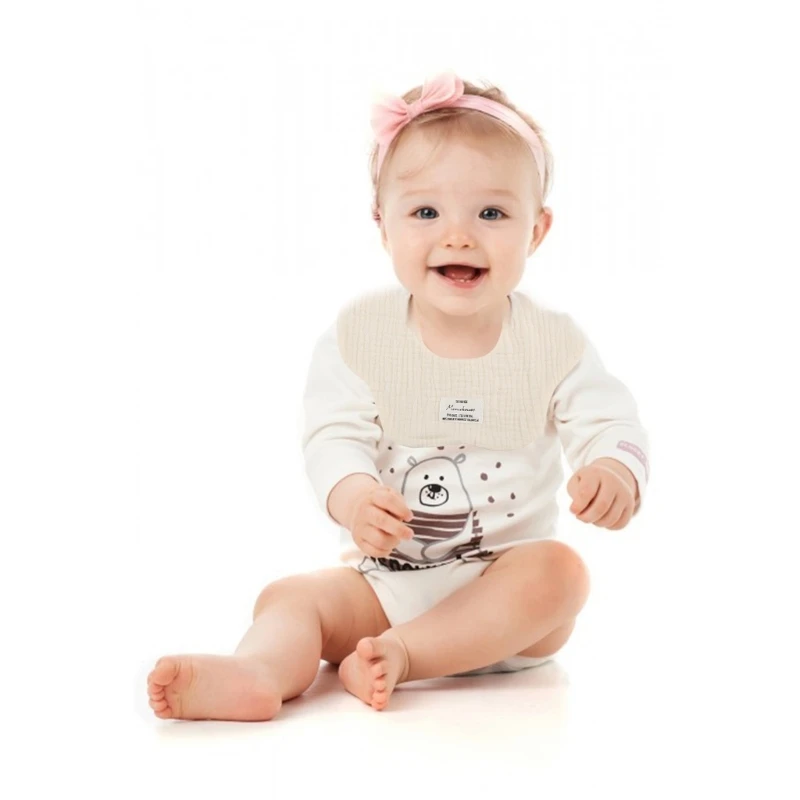 Y1UB-Paños para eructar para bebé, Baberos lactancia, delantal babeante 6 capas, Baberos para alimentar, toalla Saliva - imagen 4