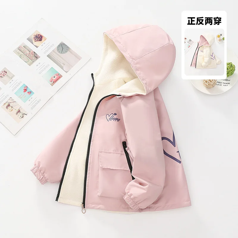 Abrigo reversible de lana acolchado para adolescentes - imagen 4