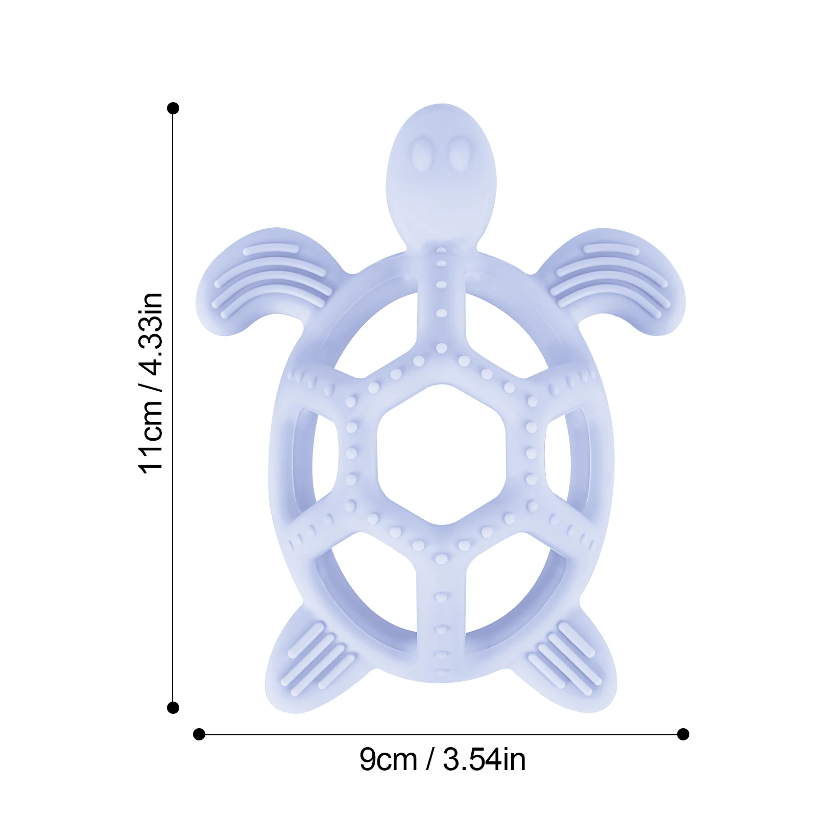 TYRY.HU 2-3 Uds. Mordedores de animales de dibujos animados regalo tortuga de silicona de calidad alimentaria juguetes de dentición DIY para varilla de dientes - imagen 4