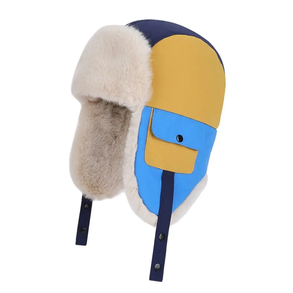 Gorros de invierno cálidos a la moda para niños, gorro de piloto a prueba de viento, gorro de esquí grueso a prueba de frío para niños y niñas - imagen 2