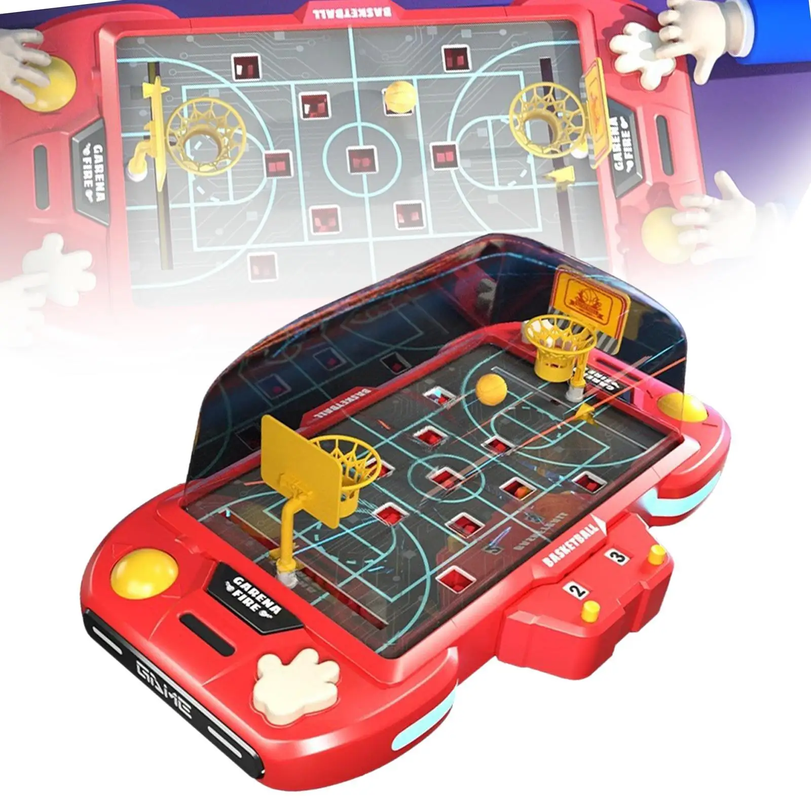Basket Desktop Game Press and Launch Mechanism for Kids Family Birthday Gift