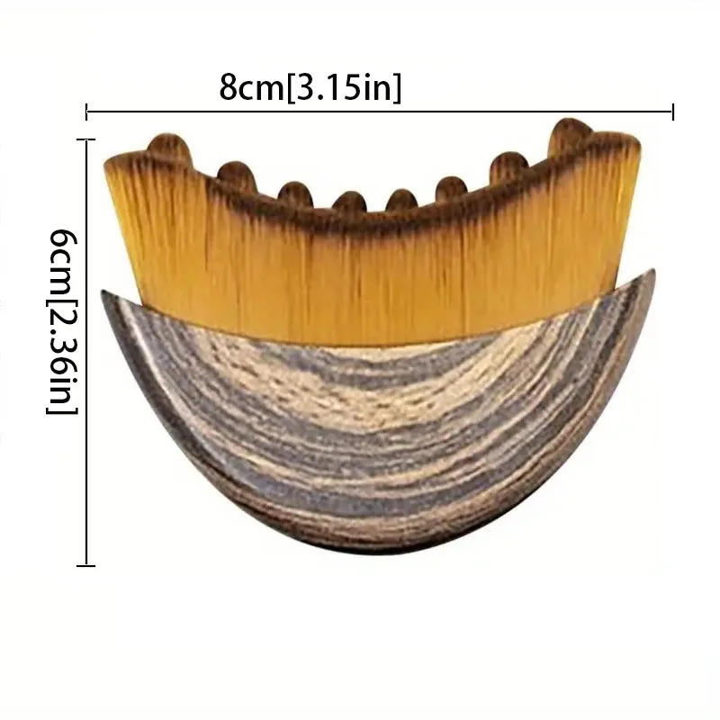 Cepillo linfático de contorno para masaje facial con cerdas suaves - imagen 5