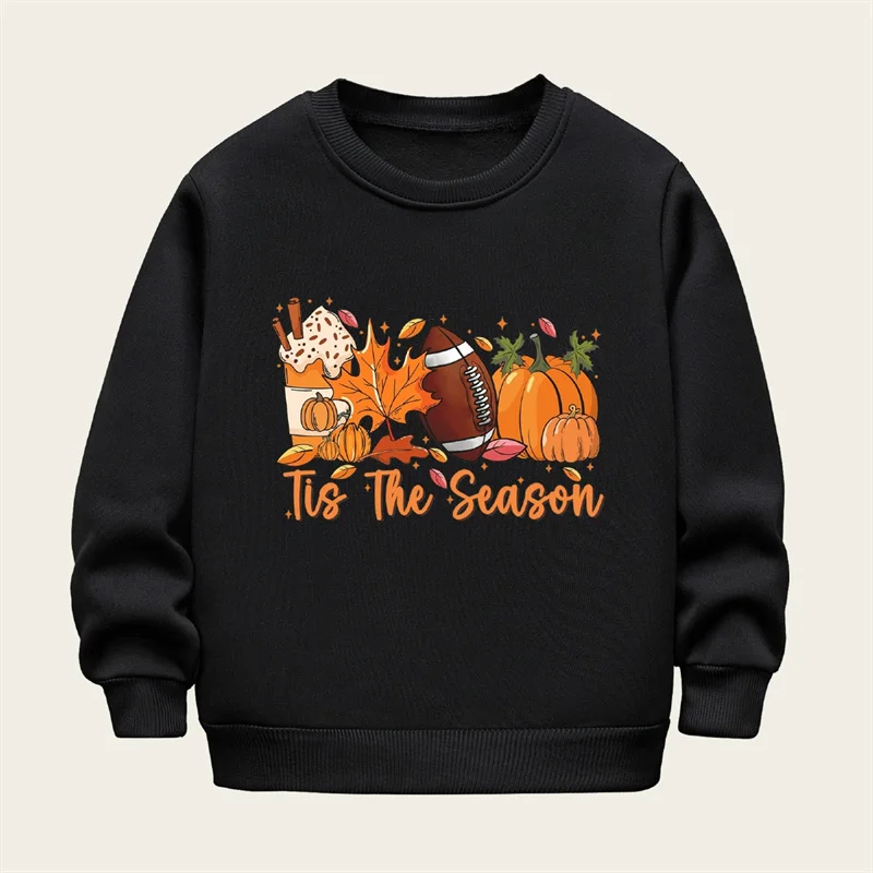 Sudadera de lana para niñas Halloween con cuello redondo térmico - imagen 3