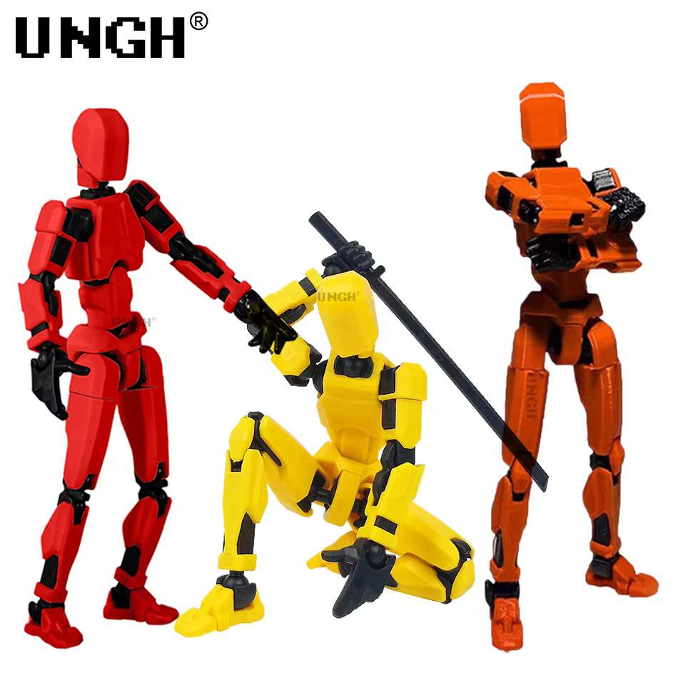 UNGH-Robot móvil multiarticulado, maniquí de juguete impreso en 3D, figura de acción 13, Robot móvil de cuerpo completo, juguetes, regalos para niños - imagen 5