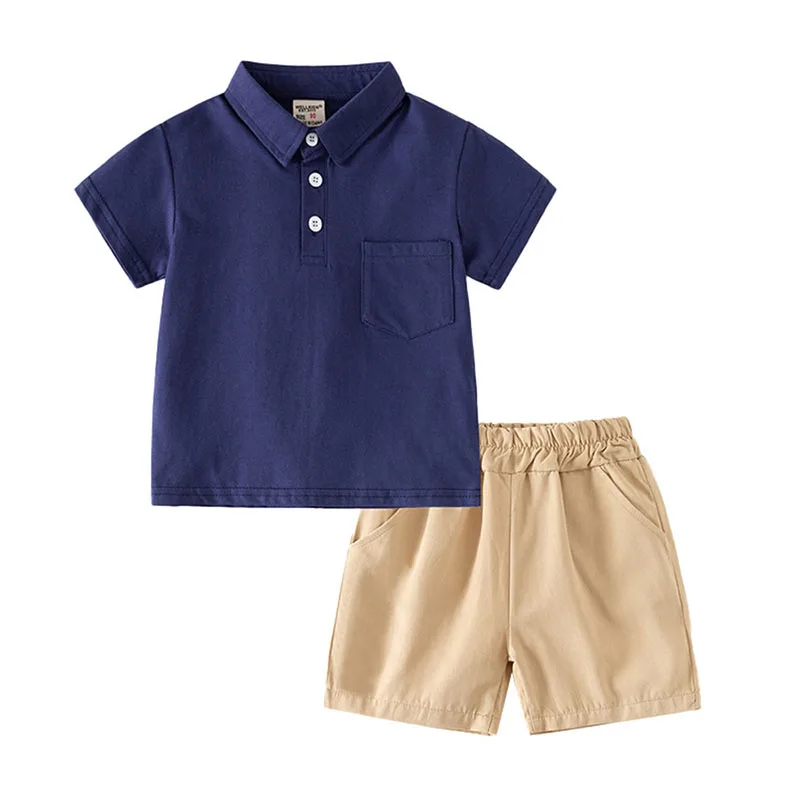 MILANCEL, nuevo conjunto de ropa de verano para niños, Polo de manga corta de estilo fino + Tops cortos a rayas de Color sólido para niñas - imagen 5
