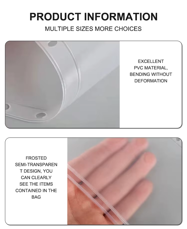 Bolsas de almacenamiento transparentes con cremallera para documentos - imagen 5