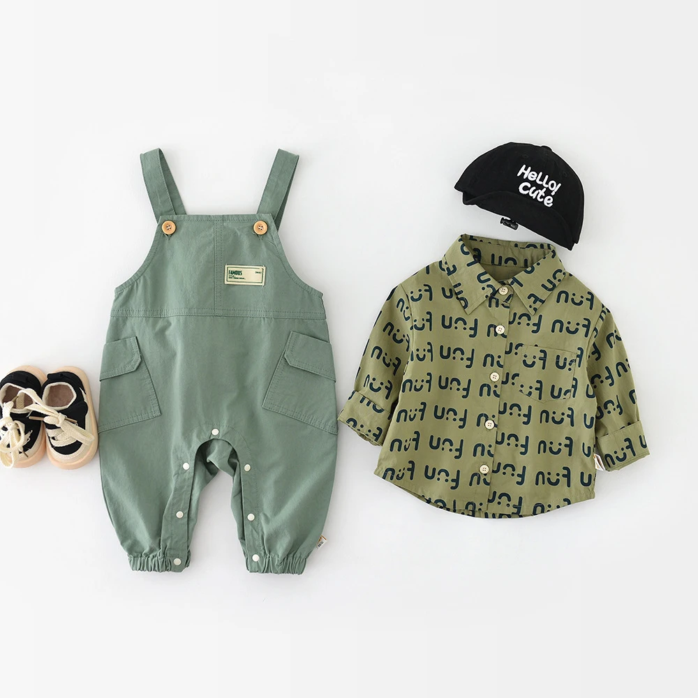 Milangel-ropa para bebés de 0 a 3 años, pelele infantil sin mangas, pantalones con tirantes, mono liso, Otoño, 2024 - imagen 2