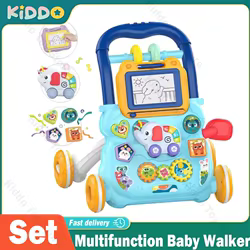 Andador para bebé, carrito multifunción para niños pequeños, andador de dibujo Musical, ejercicio auditivo, aprender a caminar, andador de empuje de mano científicamente